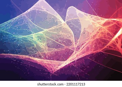 abstract technology particles mesh background