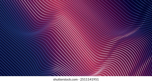 Fondo de malla de partículas de tecnología abstracta