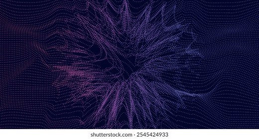 abstract technology particles modern mesh background. vector.