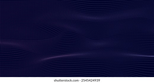 Fondo de malla moderno de partículas de tecnología abstracta.