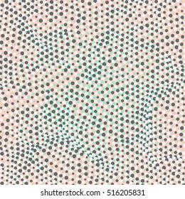 Abstract technology pattern with multiple dot particles. Colorful particle grid background. Vector futuristic illustration. Digital matrix illustration.