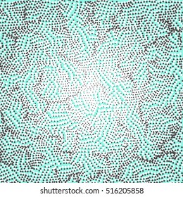 Abstract technology pattern with multiple dot particles. Colorful particle grid background. Vector futuristic illustration. Digital matrix illustration.