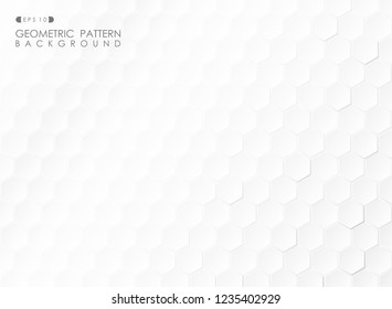 Abstract of technology pentagonal shapes of layers and shadow background. vector eps10