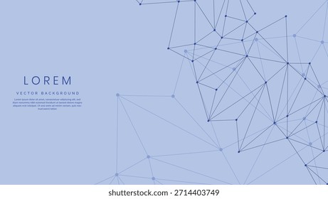 Fondo de Formas poligonales de tecnología Abstractas con puntos y líneas