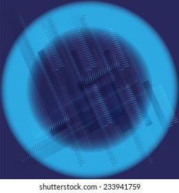 Abstract technology round blue background 