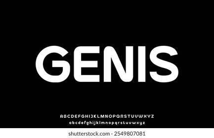 Abstract technology science alphabet font. digital space typography vector illustration design