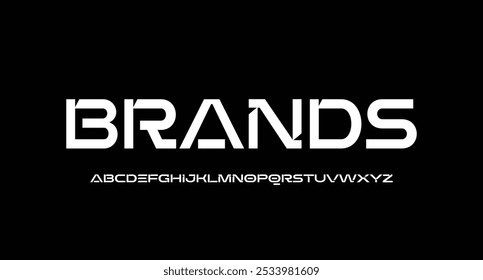 Abstract technology science alphabet lowercase font. digital space typography vector illustration design
