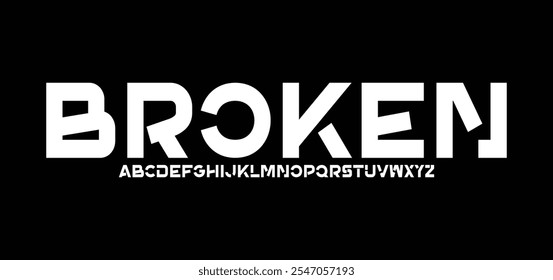 Abstract technology science alphabet lowercase font. digital space typography vector illustration design