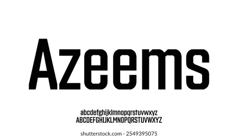 Abstract technology science alphabet lowercase font. digital space typography vector illustration design
