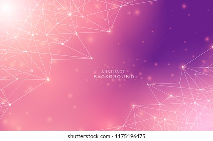 Abstract technology science background concept beautiful colorful connection digital geometric lines and dot communication connect on hi tech future design background,vector illustration  