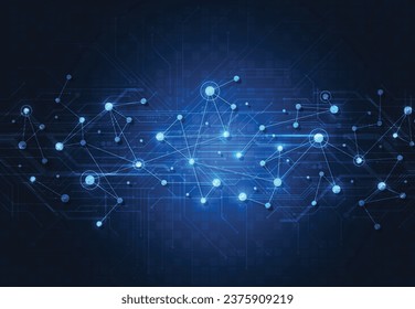 Abstract technology of science background. Futuristic interface with geometric shapes. Vector illustration