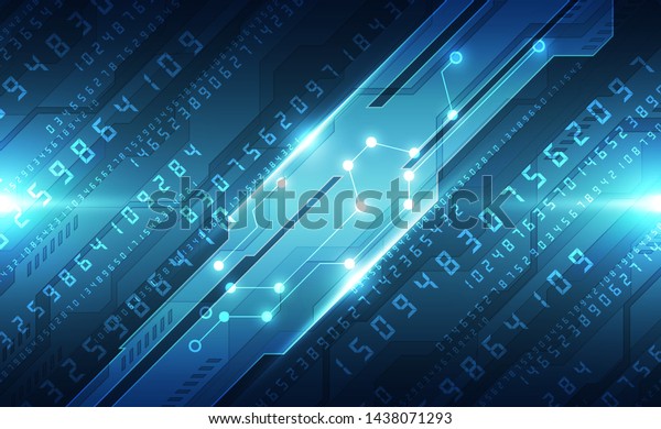 Abstract Technology Security On Global Network Stock Vector (Royalty ...