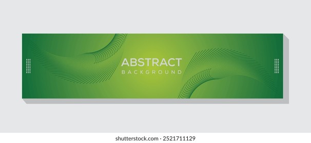 Abstract Technology Social Media Cover oder Banner Design kreativ, modern, Corporate, abstrakte Social Media Cover Foto für Ihr Social Media Profil. Grüner Farbverlauf bunte Social Media Cover Design