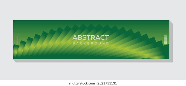 Abstract Technology social media cover or banner design creative, modern, corporate, abstract social media cover photo for your social media profile. Green gradient colorful social media cover design