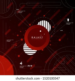 Abstract technology and space explorer background