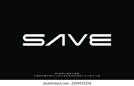 Abstract technology space font and alphabet. techno effect fonts designs. Typography digital sci-fi concept.
