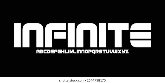 Abstract technology space font and alphabet. techno effect fonts designs. Typography digital sci-fi concept. vector illustration