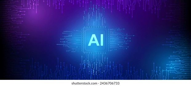 Abstract technology speed concept. Technology chip processor background circuit board blue technology background vector.	
