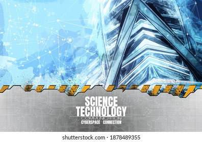 Resumo conceito de velocidade de tecnologia, fundo de tecnologia de inovação