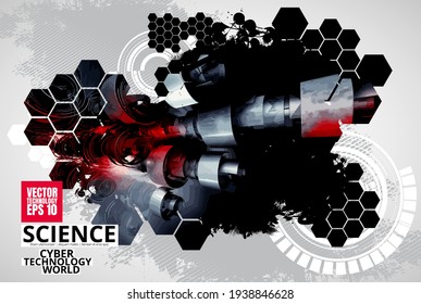 Abstract technology speed concept, innovation technology background