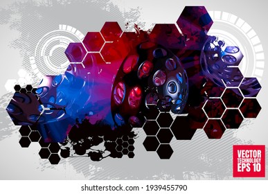 Abstract technology speed concept, innovation technology background