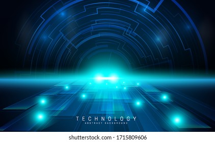 Abstract technology speed concept. Light out Hitech communication innovation background