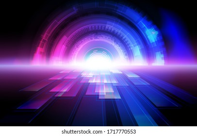 Abstract Technology Speed Concept. Light Out Hitech Communication Innovation Background