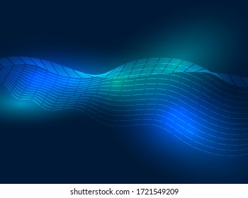 Abstract technology speed concept. vector background. Abstract technology circle blue innovation concept on a dark background. Vector illustration
