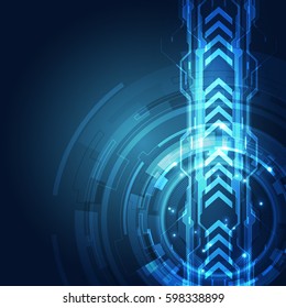 Abstract technology speed concept. vector background