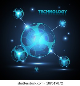 Abstract  technology sphere. 