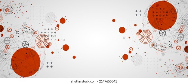 Abstract technology sphere background. Global network consept.