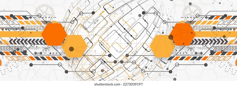 Abstract technology sphere background. Global network consept.