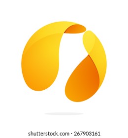 Abstract technology sphere logo. High quality vector template.
