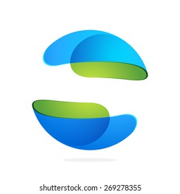 Abstract technology sphere logo. High quality vector template.
