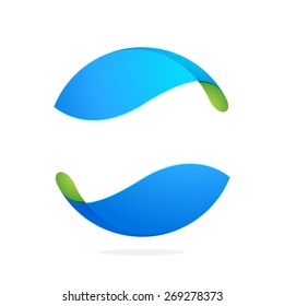 Abstract technology sphere logo. High quality vector template.
