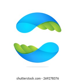 Abstract technology sphere logo. High quality vector template.
