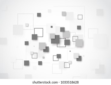 Abstract technology of squares concept. vector illustration background
