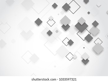Abstract technology of squares concept. vector illustration background