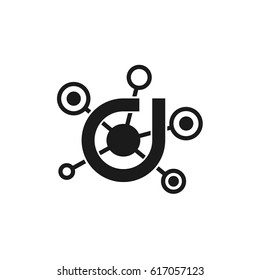 Abstract technology stock logo design