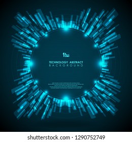 Abstract technology of stripe line geometric with glitters background. vector eps10