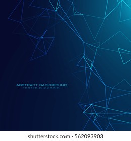 abstract technology style background with blue lights