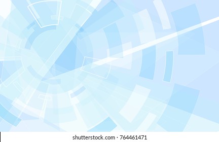 Abstract technology style background. Elegant blue backdrop for web site, tech presentations, cover template and wallpaper. Useful for engineering design solutions, banner and surface