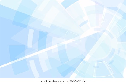 Abstract technology style background. Elegant blue backdrop for web site, tech presentations, cover template and wallpaper. Useful for engineering design solutions, banner and surface