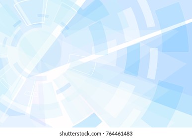 Abstract technology style background. Elegant blue backdrop for web site, tech presentations, cover template and wallpaper. Useful for engineering design solutions, banner and surface