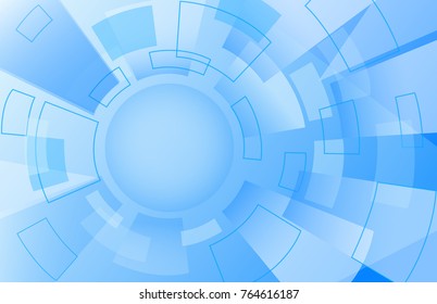 Abstract technology style background. Elegant blue backdrop for web site, tech presentations, cover template and wallpaper. Useful for engineering design solutions, banner and surface