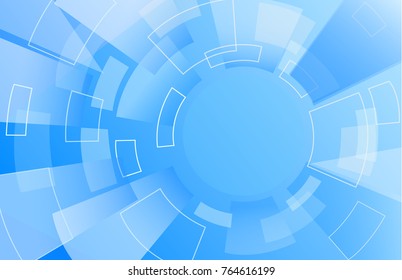 Abstract technology style background. Elegant blue backdrop for web site, tech presentations, cover template and wallpaper. Useful for engineering design solutions, banner and surface