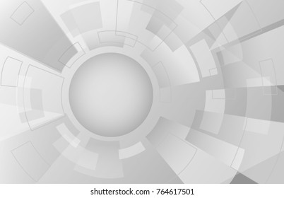 Abstract technology style background. Elegant gray backdrop for web site, tech presentations, cover template and wallpaper. Useful for engineering design solutions, banner and surface