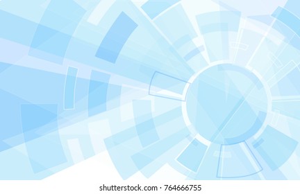 Abstract technology style background. Elegant blue backdrop for web site, tech presentations, cover template and wallpaper. Useful for engineering design solutions, banner and surface