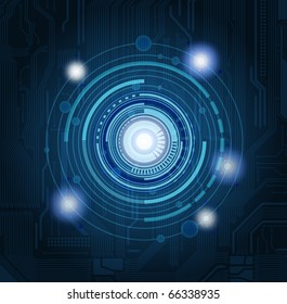 Abstract technology theme vector background Eps 10