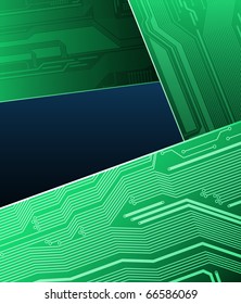 abstract technology theme vector background with empty space for text